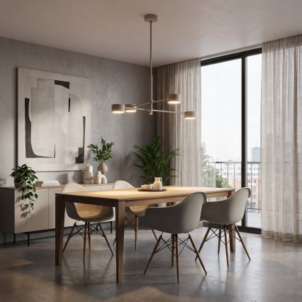 Deckenleuchte mit Stange NATSU 4xGX53/10W/230V beige