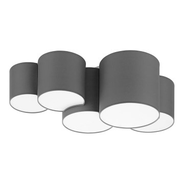Deckenleuchte MONA 5xE27/15W/230V grau