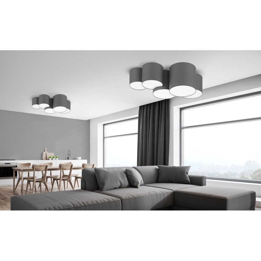 Deckenleuchte MONA 5xE27/15W/230V grau