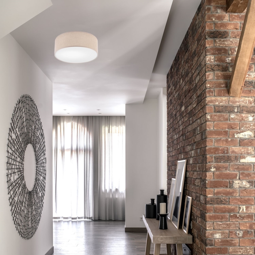 Deckenleuchte MONTE 1xE27/60W/230V Ø 35 cm braun