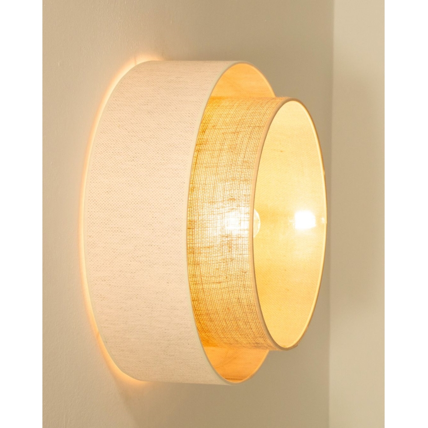 Deckenleuchte NATIA 1xE27/60W/230V weiß/braun