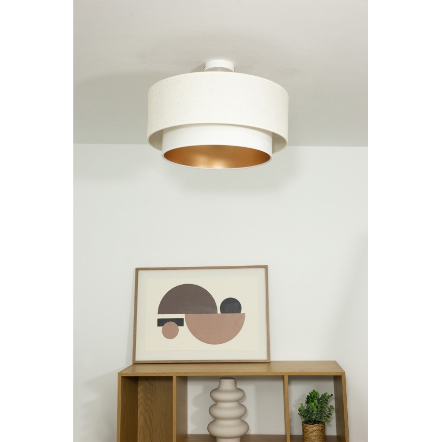 Deckenleuchte NATIA 1xE27/60W/230V weiß