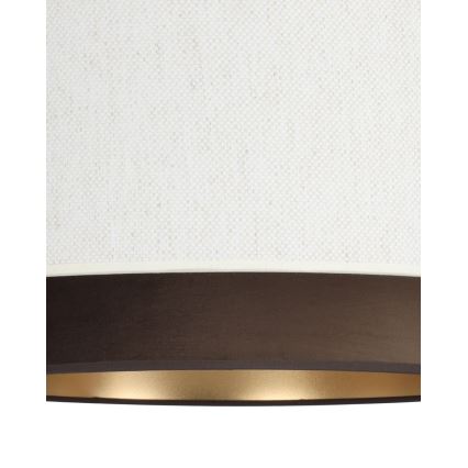 Deckenleuchte NATIA 1xE27/60W/230V Ø 45 cm weiß/braun