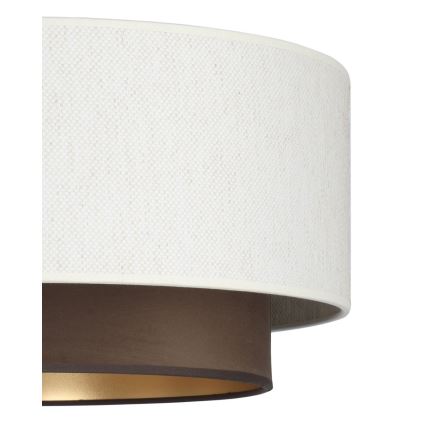 Deckenleuchte NATIA 1xE27/60W/230V Ø 45 cm weiß/braun