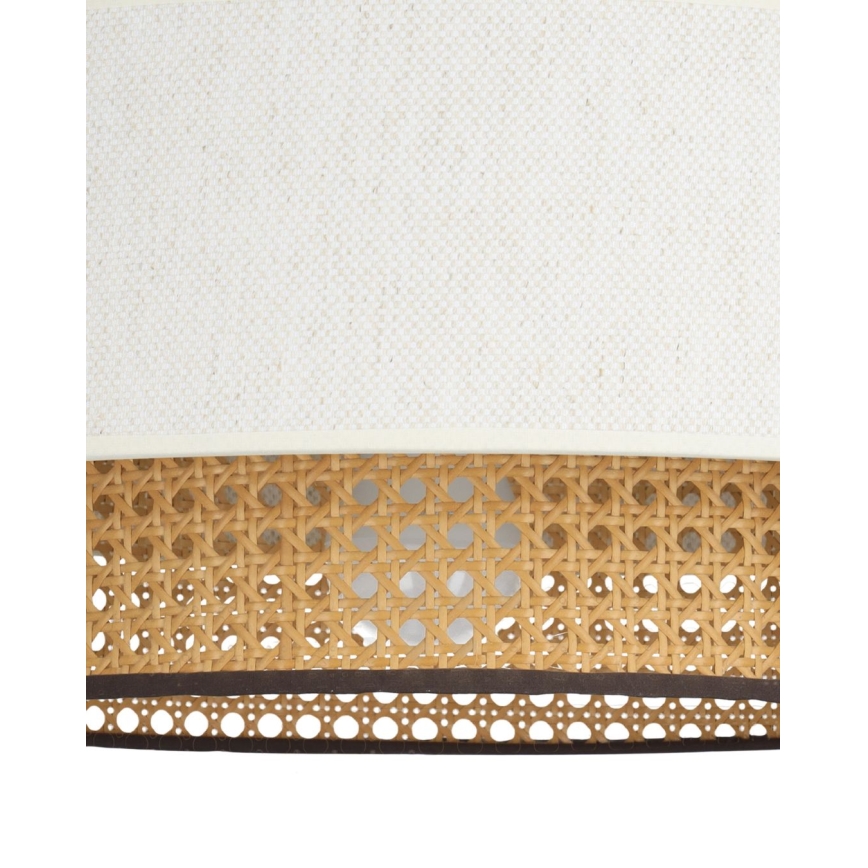 Deckenleuchte NATIA 1xE27/60W/230V Ø 45 cm weiß/braun