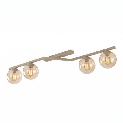 Deckenleuchte NATON 4xE14/10W/230V beige/rauchiges Beige