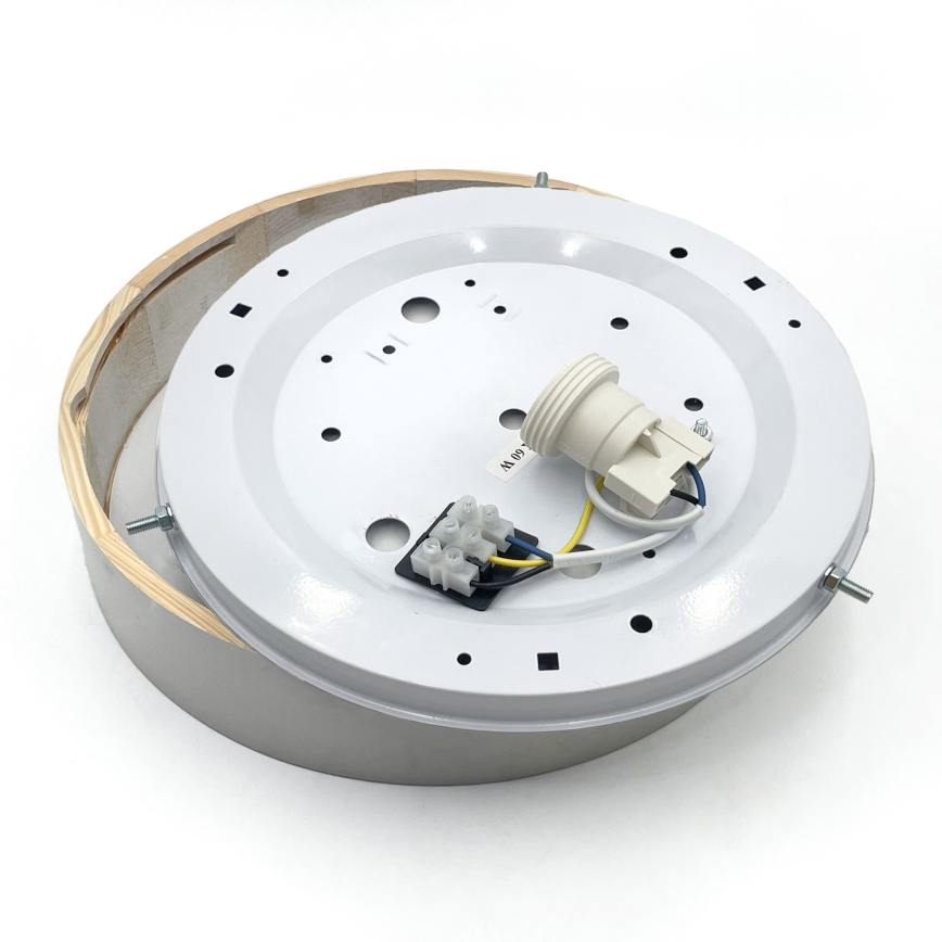 Deckenleuchte NATURAL 1xE27/15W/230V Ø 27,5 cm Kiefer/Weiß