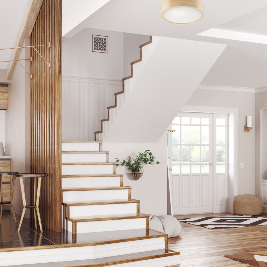 Deckenleuchte NATURAL 1xE27/60W/230V Ø 27,5 cm Kiefernholz