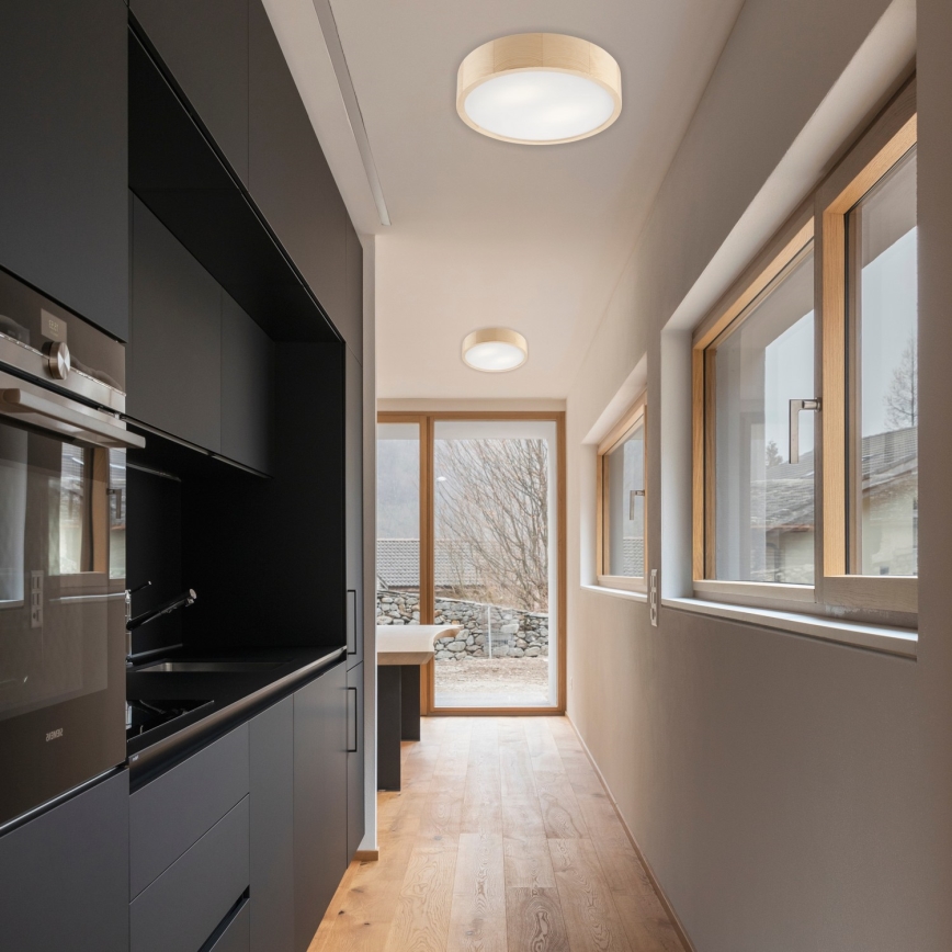 Deckenleuchte NATURAL 2xE27/60W/230V Ø 37,5 cm Kiefer