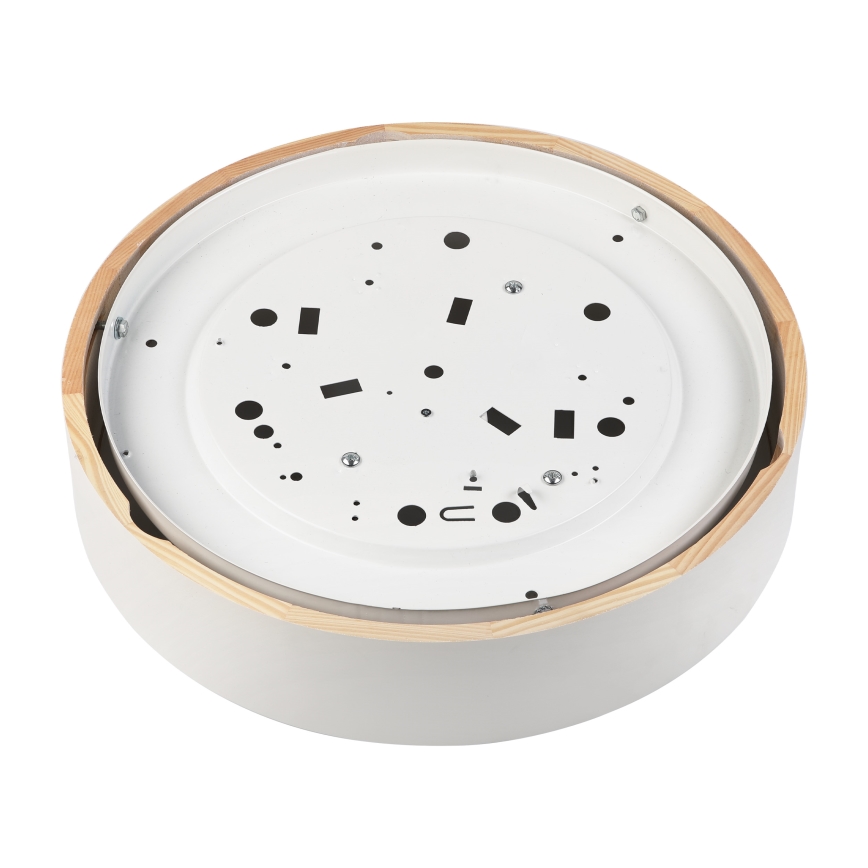 Deckenleuchte NATURAL 3xE27/15W/230V Ø 37,5 cm Kiefer/Weiß