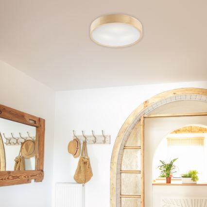 Deckenleuchte NATURAL 3xE27/60W/230V ø 47 cm Kiefer - FSC-zertifiziert