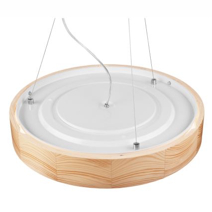 Deckenleuchte an Seil NATURAL 3xE27/60W/230V Ø 47 cm Kiefer