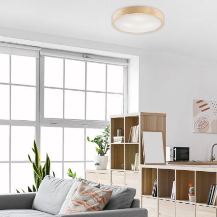 Deckenleuchte NATURAL 3xE27/60W/230V Ø 47 cm Kiefer