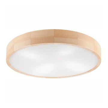 Deckenleuchte NATURAL 4xE27/60W/230V ø 57,5 cm Kiefer