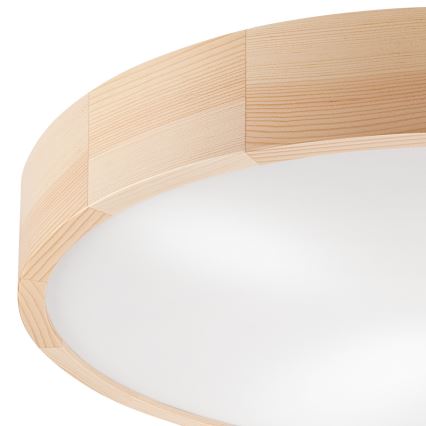 Deckenleuchte NATURAL 4xE27/60W/230V ø 57,5 cm Kiefer