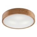 Deckenleuchte OAK 3xE27/60W/230V Eiche ø 47 cm - FSC-zertifiziert