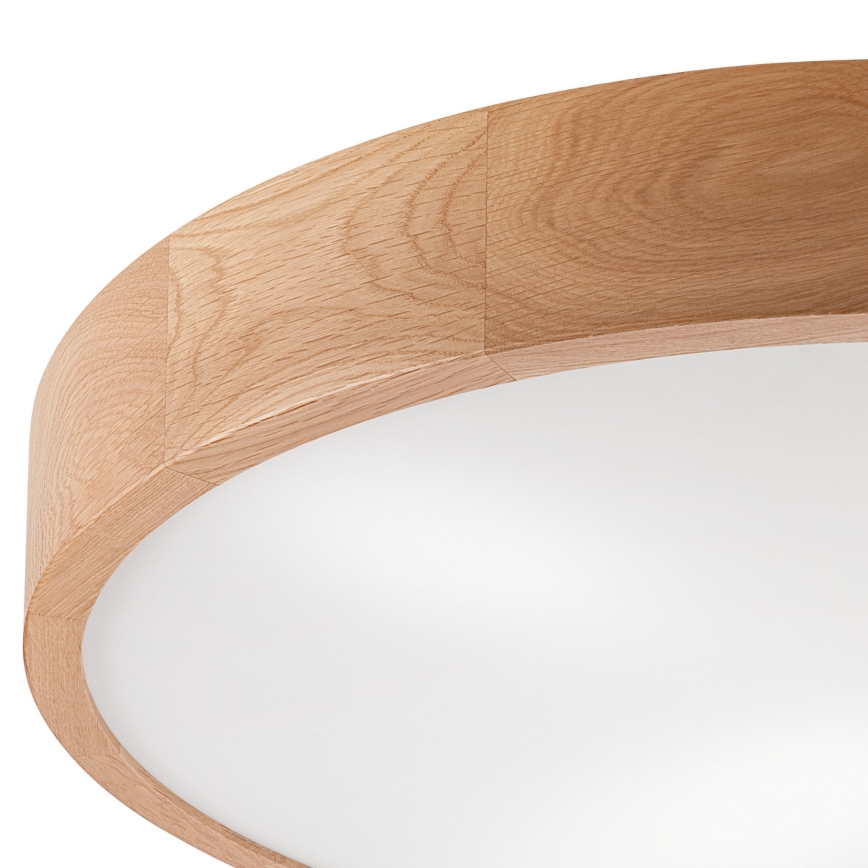 Deckenleuchte OAK 4xE27/60W/230V ø 57,5 cm Eiche