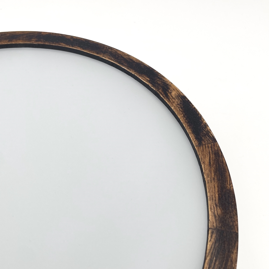 Deckenleuchte OAK SMOKY 1xE27/15W/230V Ø 27,5 cm Eiche/dunkelbraun