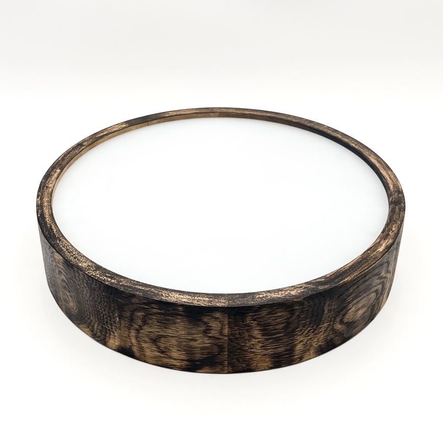 Deckenleuchte OAK SMOKY 2xE27/15W/230V Ø 37,5 cm Eiche/dunkelbraun