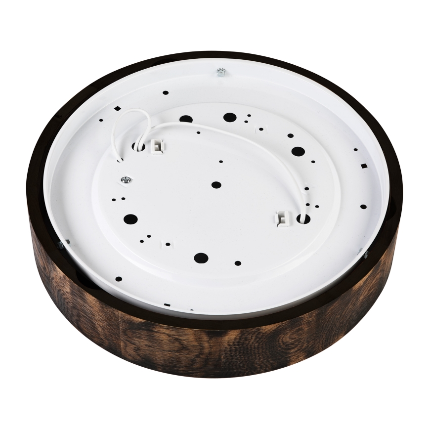 Deckenleuchte OAK SMOKY 2xE27/15W/230V Ø 37,5 cm Eiche/dunkelbraun