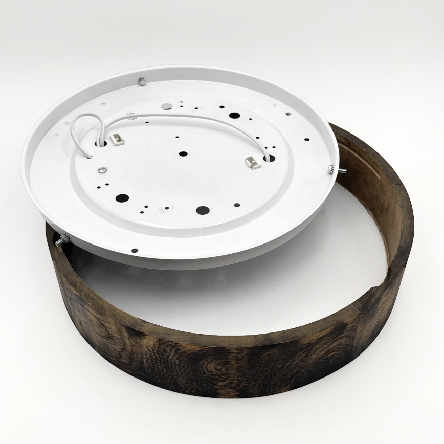 Deckenleuchte OAK SMOKY 2xE27/15W/230V Ø 37,5 cm Eiche/dunkelbraun