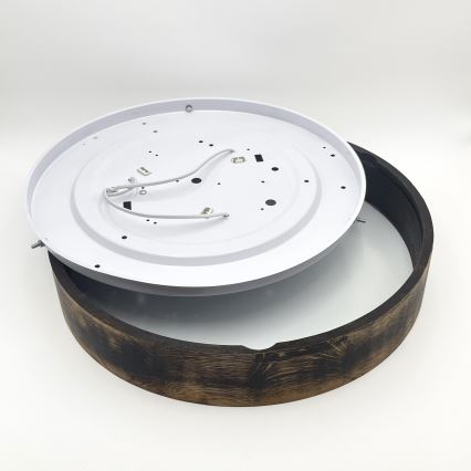 Deckenleuchte OAK SMOKY 3xE27/15W/230V Ø 47,5 cm Eiche/dunkelbraun