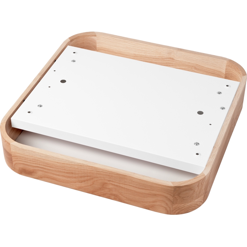 Deckenleuchte OAK SQUARE 4xE27/15W/230V 45x45 cm Eiche