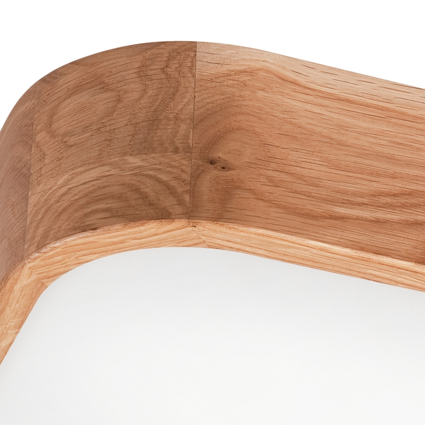 Deckenleuchte OAK SQUARE 4xE27/15W/230V 45x45 cm Eiche