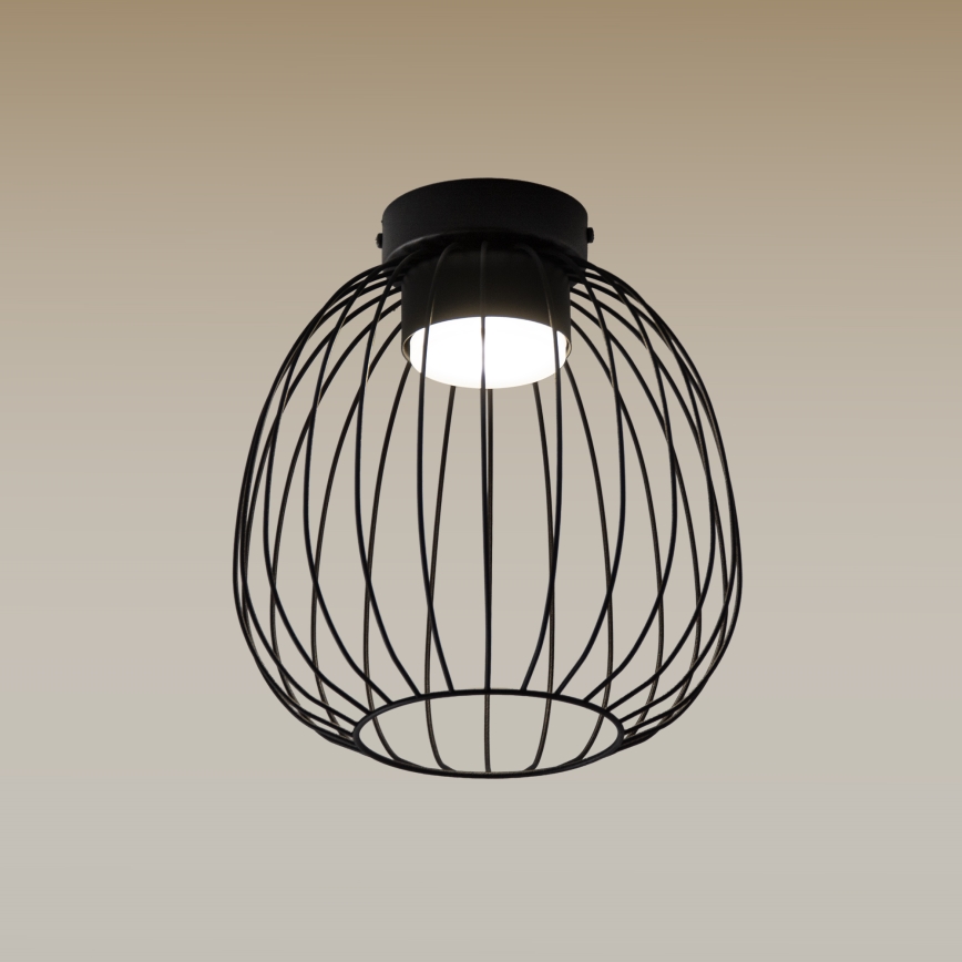 Deckenleuchte OVELLA 1xGX53/10W/230V, Ø 25 cm, schwarz