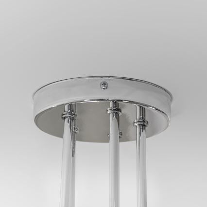 Deckenleuchte OXFORD 5xE27/15W/230V, glänzender Chrom