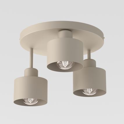 Deckenleuchte PARKLA 3xE27/15W/230V beige