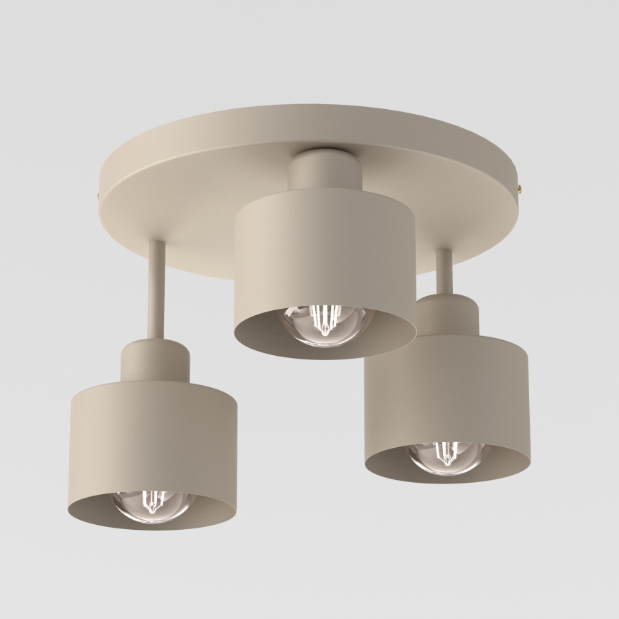 Deckenleuchte PARKLA 3xE27/15W/230V beige