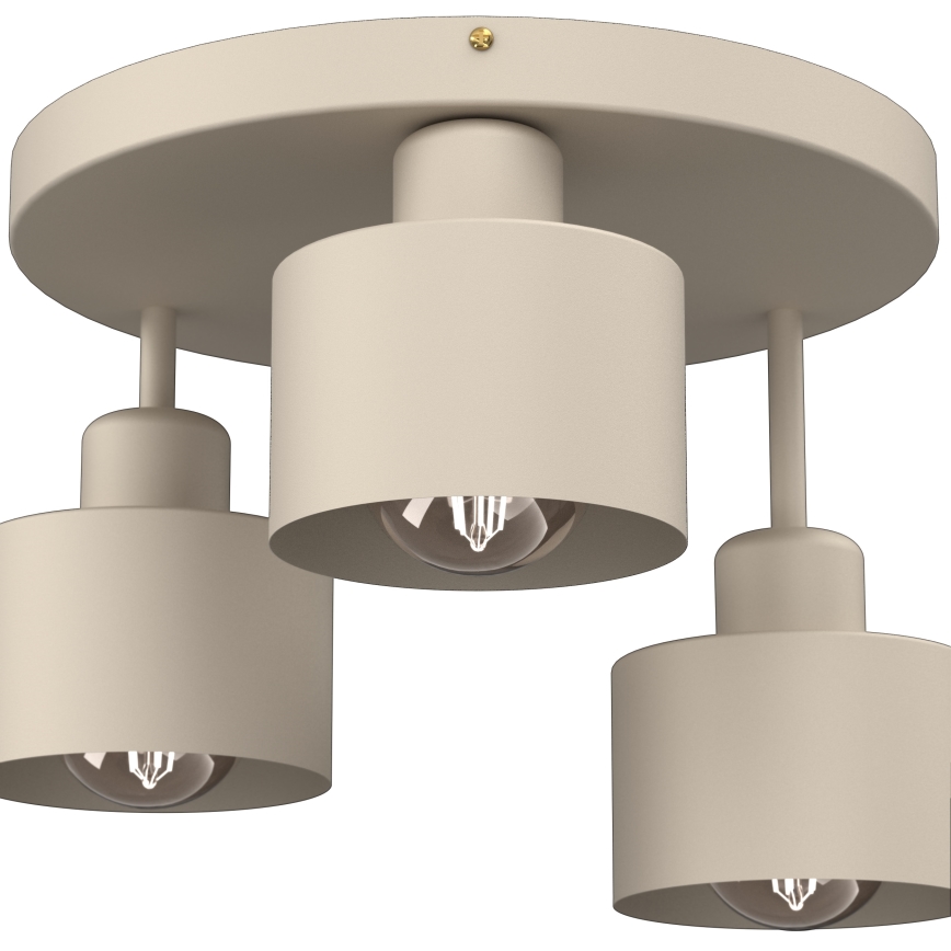 Deckenleuchte PARKLA 3xE27/15W/230V beige