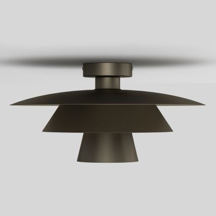 Deckenleuchte PLATO 1xE27/15W/230V Ø 32 cm anthrazit