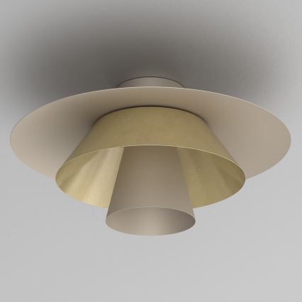 Deckenleuchte PLATO 1xE27/15W/230V Ø 32 cm beige/gold