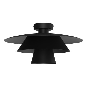 Deckenleuchte PLATO 1xE27/15W/230V Ø 32 cm schwarz