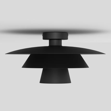 Deckenleuchte PLATO 1xE27/15W/230V Ø 32 cm schwarz