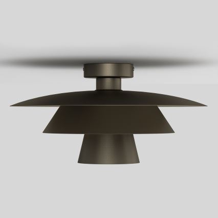 Deckenleuchte PLATO 1xE27/15W/230V Ø 38 cm anthrazit