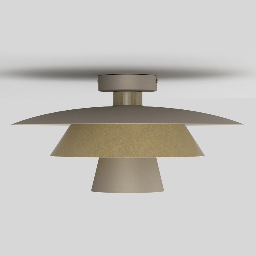 Deckenleuchte PLATO 1xE27/15W/230V Ø 38 cm beige/gold