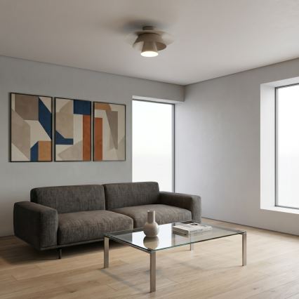 Deckenleuchte PLATO 1xE27/15W/230V Ø 38 cm beige