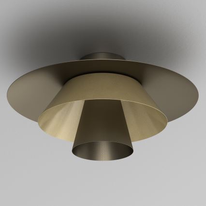 Deckenleuchte PLATO 1xE27/15W/230V Ø 38 cm Bronze/Gold