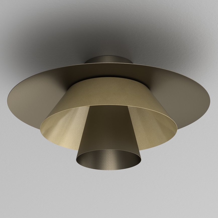 Deckenleuchte PLATO 1xE27/15W/230V Ø 38 cm Bronze/Gold