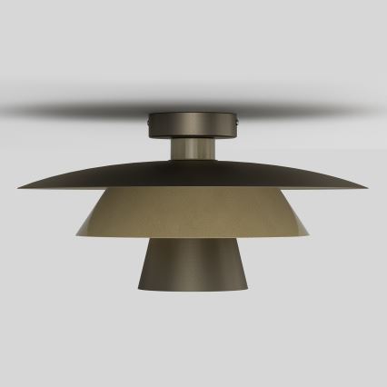 Deckenleuchte PLATO 1xE27/15W/230V Ø 38 cm Bronze/Gold