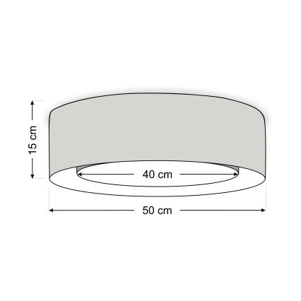 Deckenleuchte PURO 2xE27/40W/230V Ø 50 cm grün