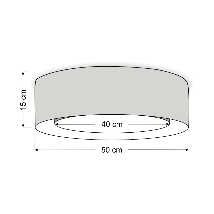 Deckenleuchte PURO 2xE27/40W/230V Ø 50 cm grün