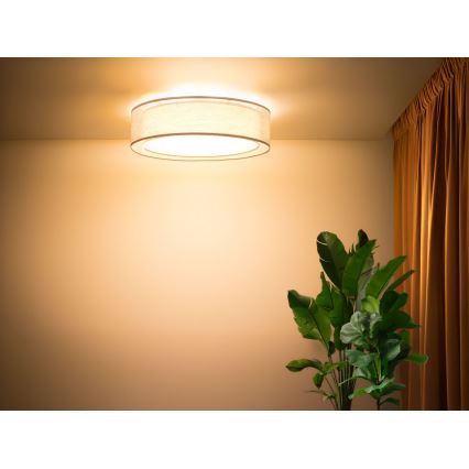 Deckenleuchte PURO 2xE27/40W/230V Ø 60 cm beige