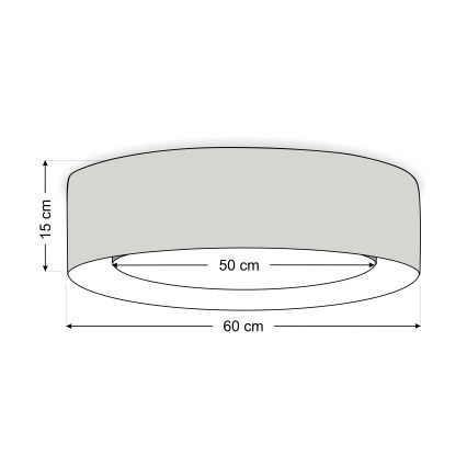 Deckenleuchte PURO, 2xE27/40W/230V, Ø 60 cm, grün