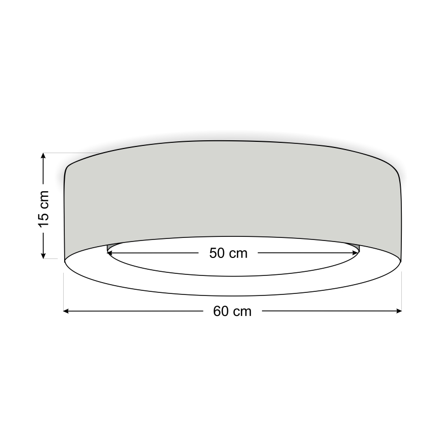 Deckenleuchte PURO, 2xE27/40W/230V, Ø 60 cm, grün