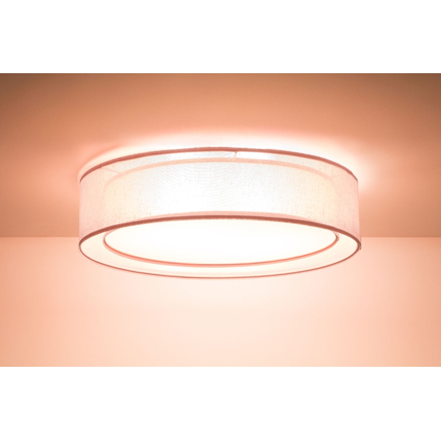Deckenleuchte PURO 2xE27/40W/230V Ø 60 cm rosa