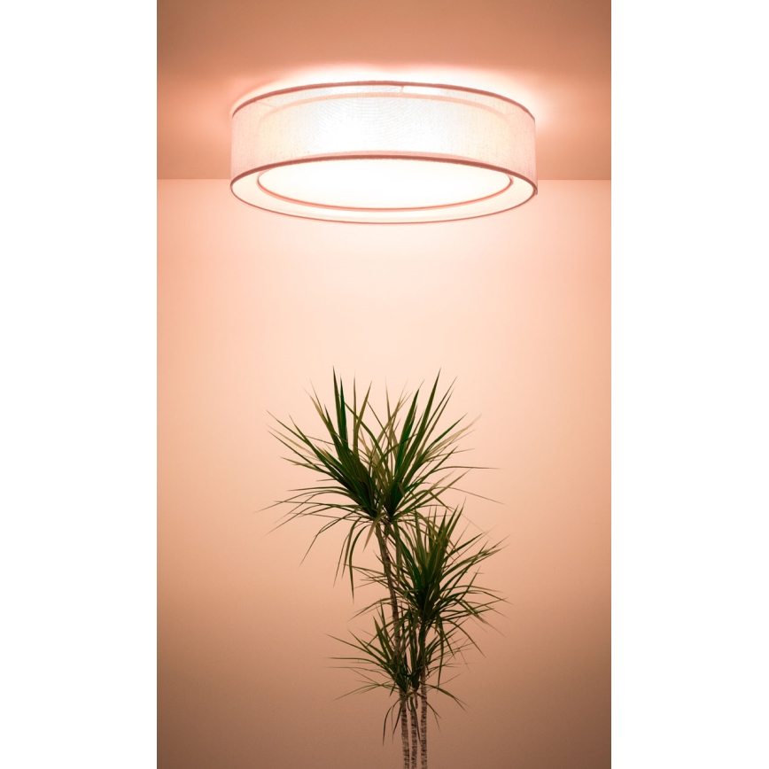 Deckenleuchte PURO 2xE27/40W/230V Ø 60 cm rosa